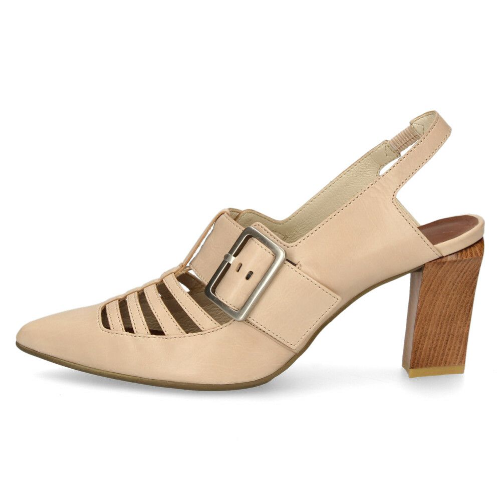 ラボキゴシ ワークス レディース パンプス ストラップ 本革 黒 7.5cm ヒール ポインテッドトゥ トゥバックル付き 12816 RABOKIGOSHI works 日本製