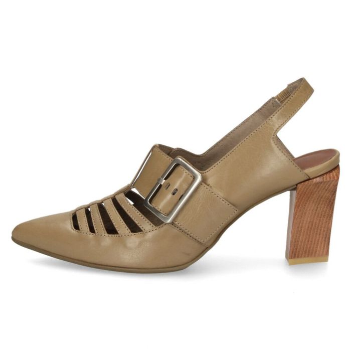 ラボキゴシ ワークス レディース パンプス ストラップ 本革 黒 7.5cm ヒール ポインテッドトゥ トゥバックル付き 12816 RABOKIGOSHI works 日本製