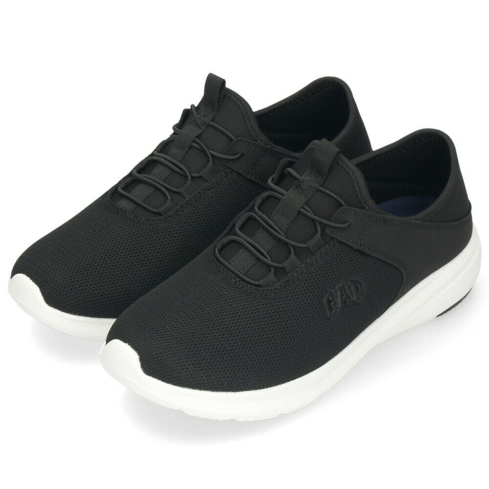 ギャップ スニーカー レディース メンズ 靴 スリッポン 黒 ブラック GPU22507 キックバック かかとが踏める 軽量 2WAY シンプル 歩きやすい GAP オフィス