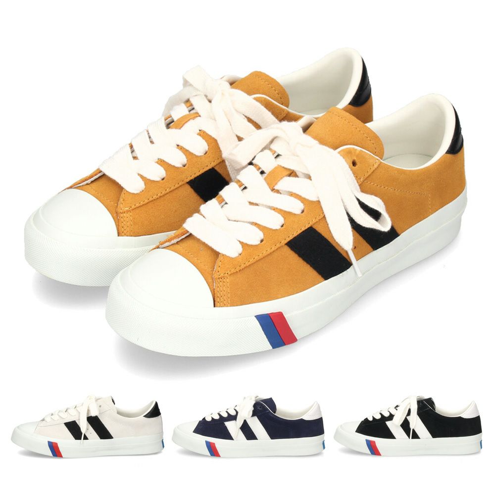 プロケッズ スニーカー メンズ レディース ロイヤルプラス スエード ロー ブラック 黒 ホワイト 白 マスタード ネイビー PRO-Keds ROYAL PLUS SUEDE LO PN1021 靴 ローカット