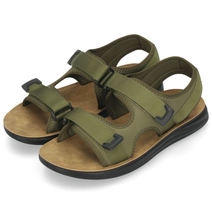 ウィルソン サンダル メンズ スポーツサンダル 黒 ブラック カーキ スポサン Wilson 3650 軽量 低反発 幅広 屈曲性