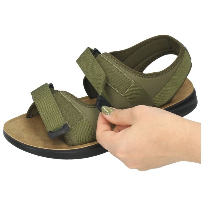 ウィルソン サンダル メンズ スポーツサンダル 黒 ブラック カーキ スポサン Wilson 3650 軽量 低反発 幅広 屈曲性