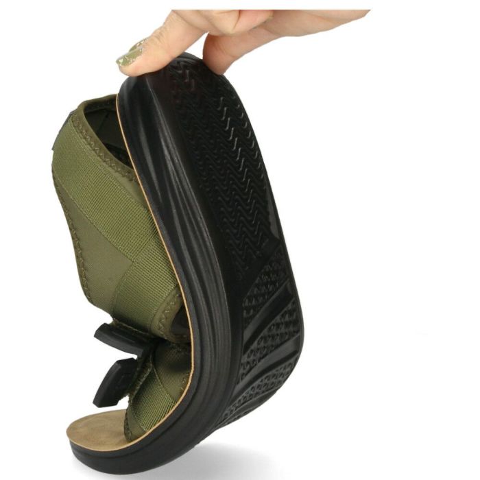 ウィルソン サンダル メンズ スポーツサンダル 黒 ブラック カーキ スポサン Wilson 3650 軽量 低反発 幅広 屈曲性