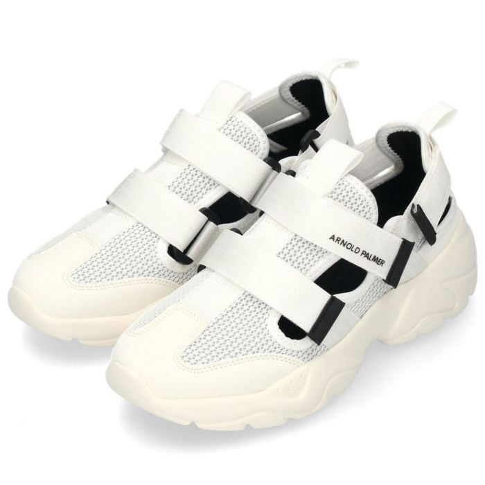 アーノルドパーマー サンダル レディース スニーカーサンダル スポーツサンダル 厚底 黒 ブラック 白 ホワイト ベージュ ベルクロ Arnold Palmer AN0967