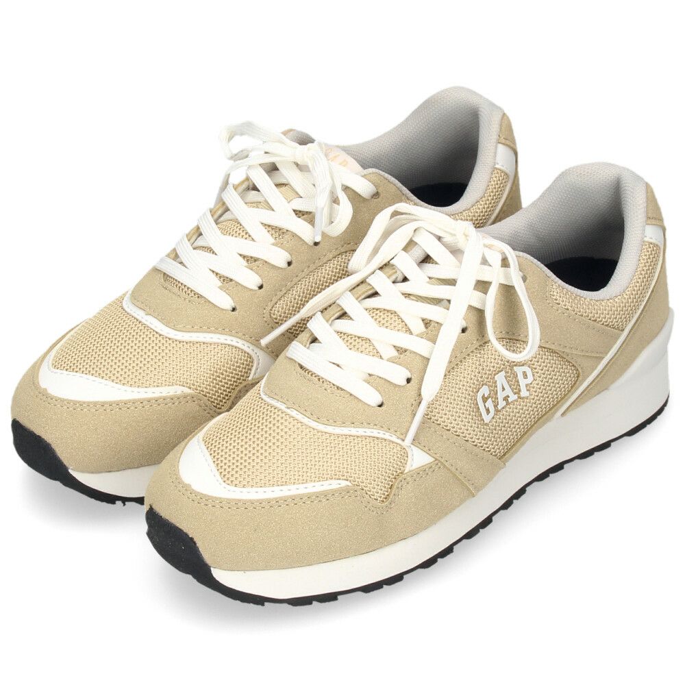 ギャップ スニーカー レディース 黒 ブラック 白 オフホワイト ベージュ グリーン GAP 靴 シンプル カジュアル GPU12511
