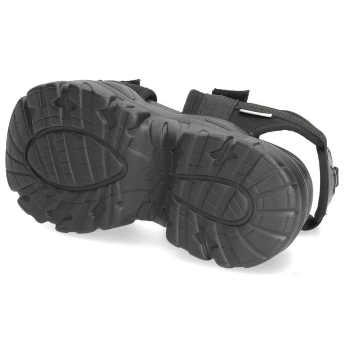 ヨースケ 厚底サンダル レディース 4460022 YOSUKE 靴 スニーカー 黒 ブラック 紫 幅広 3E ベルクロ 