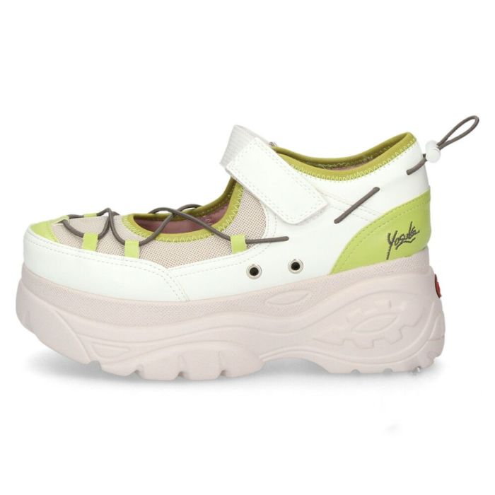 ヨースケ スニーカー 厚底 レディース 2605004 YOSUKE 靴 黒 ブラック 白 厚底スニーカー 幅広 3E カジュアルシューズ