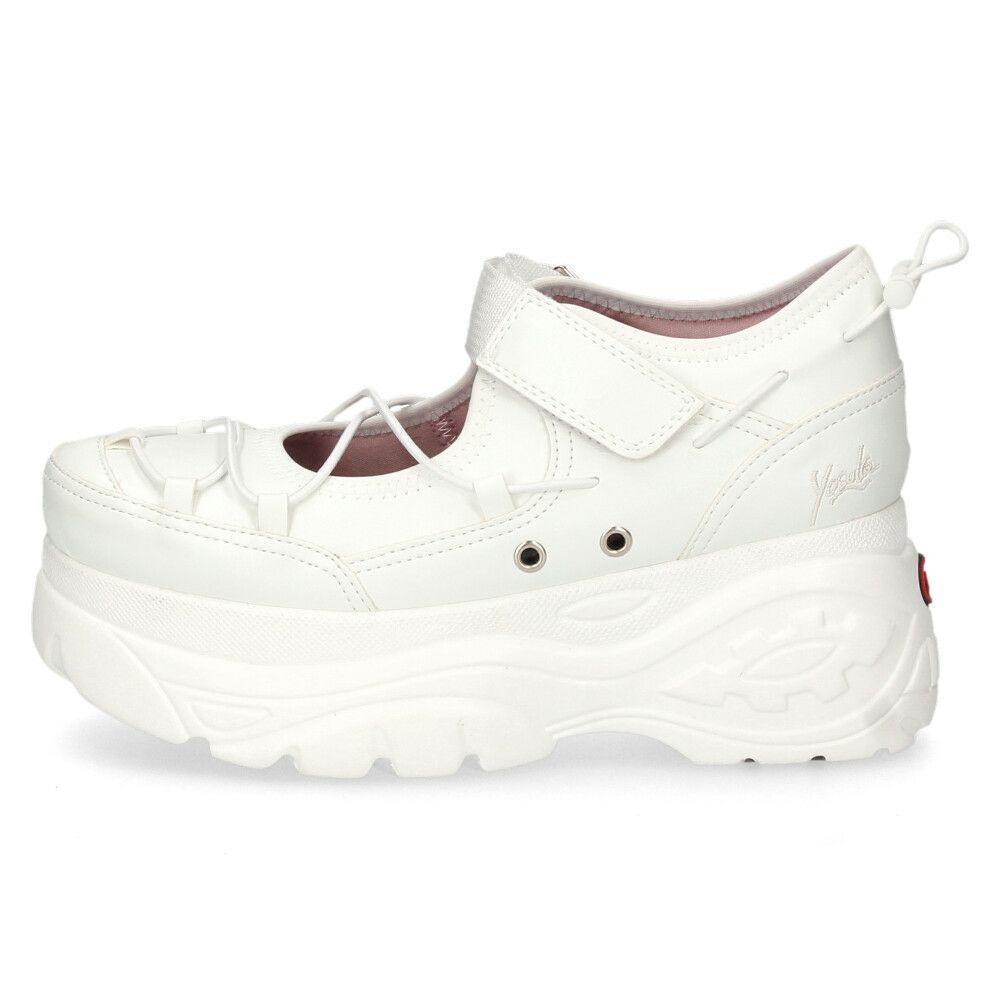 ヨースケ スニーカー 厚底 レディース 2605004 YOSUKE 靴 黒 ブラック 白 厚底スニーカー 幅広 3E カジュアルシューズ