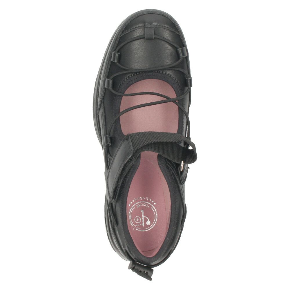 ヨースケ スニーカー 厚底 レディース 2605004 YOSUKE 靴 黒 ブラック 白 厚底スニーカー 幅広 3E カジュアルシューズ