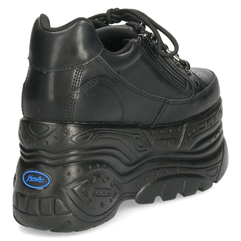 ヨースケ 厚底スニーカー レディース 2601023 YOSUKE 靴 スニーカー SANMARU 3E 幅広 黒 ブラック 白 ウェッジヒール ジッパー