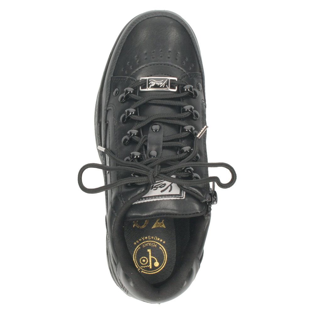 ヨースケ 厚底スニーカー レディース 2601023 YOSUKE 靴 スニーカー SANMARU 3E 幅広 黒 ブラック 白 ウェッジヒール ジッパー