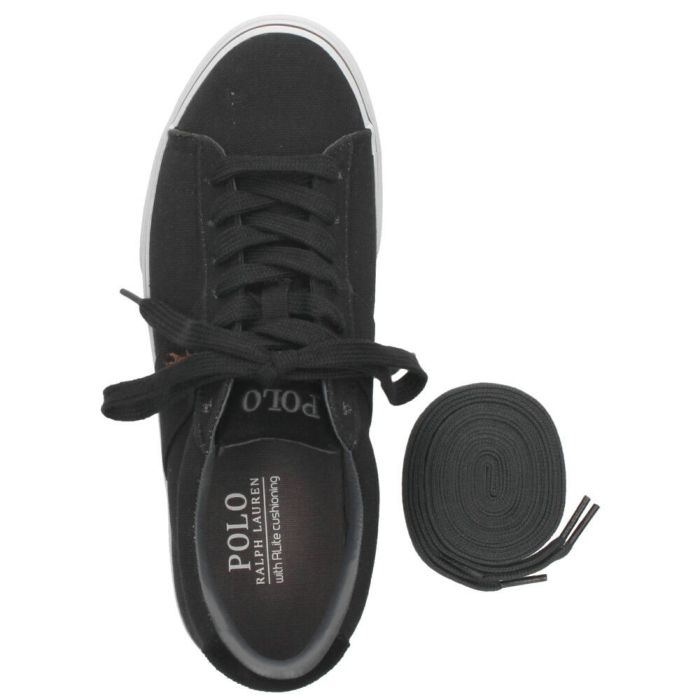 ポロ ラルフローレン スニーカー メンズ 黒 紺 ローカット キャンバス ブラック ネイビー POLO RALPH LAUREN SAYER NE SK VLC 816749369001 816749369002