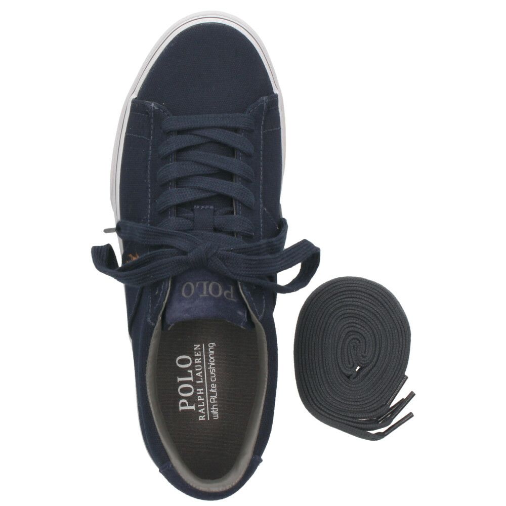 ポロ ラルフローレン スニーカー メンズ 黒 紺 ローカット キャンバス ブラック ネイビー POLO RALPH LAUREN SAYER NE SK VLC 816749369001 816749369002