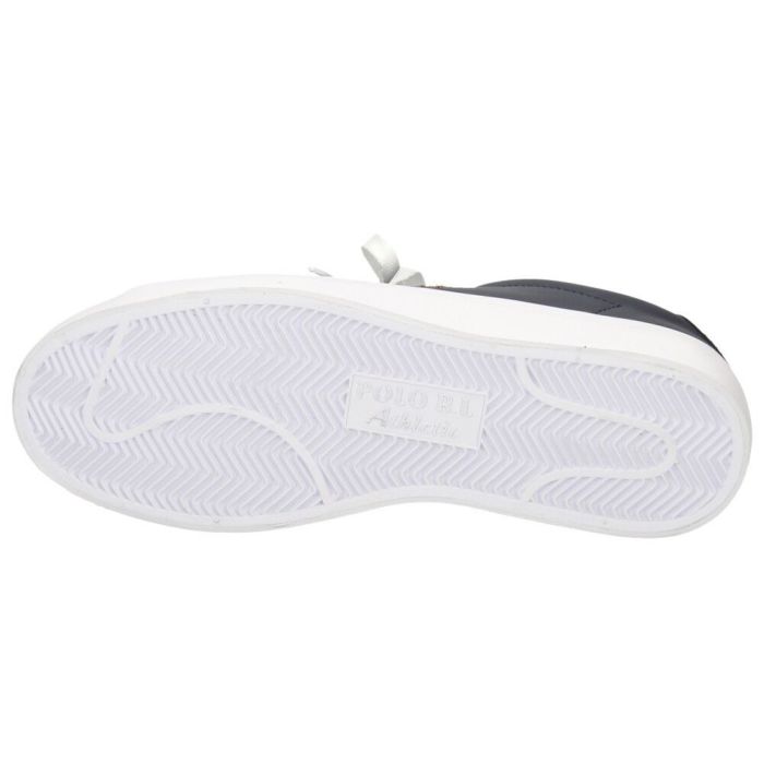 ポロ ラルフローレン スニーカー メンズ レザー 黒 ローカット ブラック ブルー POLO RALPH LAUREN LONGWOOD-SK-VLC 816861060001 816884372001