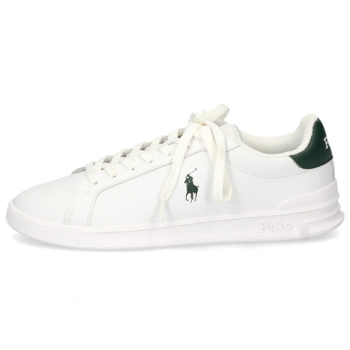 ポロ ラルフローレン スニーカー メンズ レザー 白 ローカット ホワイト  POLO RALPH LAUREN HRT CT II SNEAKERS ATHLETIC 809829824004 809829824005