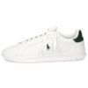 ポロ ラルフローレン スニーカー メンズ レザー 白 ローカット ホワイト  POLO RALPH LAUREN HRT CT II SNEAKERS ATHLETIC 809829824004 809829824005