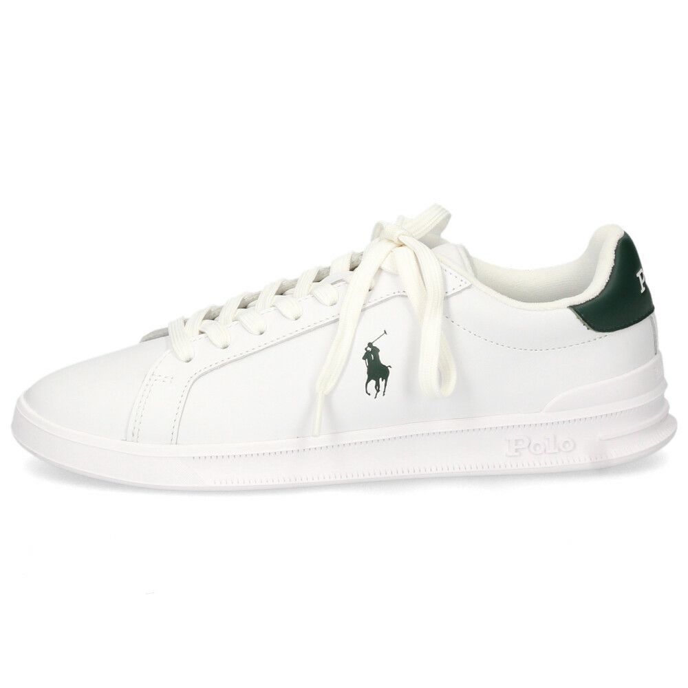 ポロ ラルフローレン スニーカー メンズ レザー 白 ローカット ホワイト  POLO RALPH LAUREN HRT CT II SNEAKERS ATHLETIC 809829824004 809829824005
