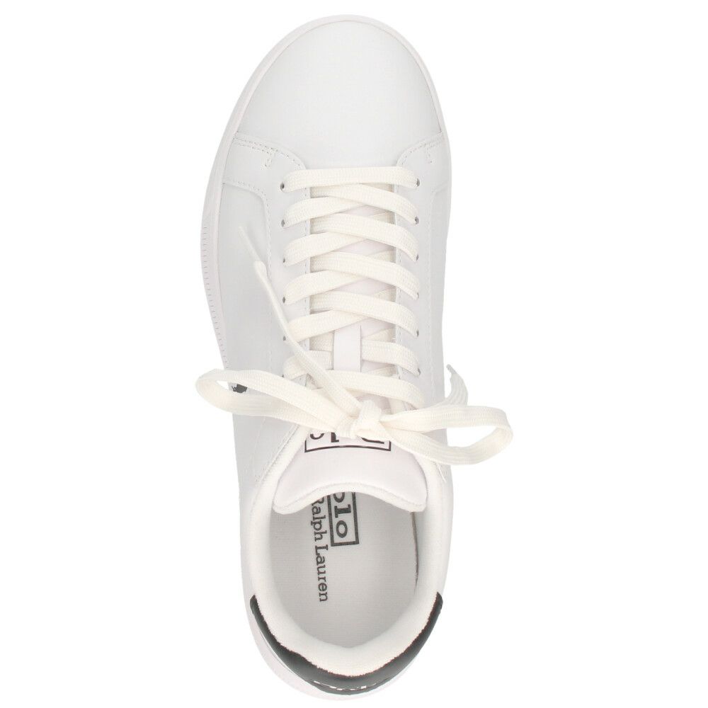 ポロ ラルフローレン スニーカー メンズ レザー 白 ローカット ホワイト  POLO RALPH LAUREN HRT CT II SNEAKERS ATHLETIC 809829824004 809829824005