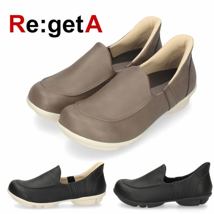 リゲッタ 2ball ツヴォル スットオン レディース TB502 REGETA 靴 ハンズフリー スリッポン モカシン フラットシューズ 痛くない パンプス 疲れない  シンプル 軽量 