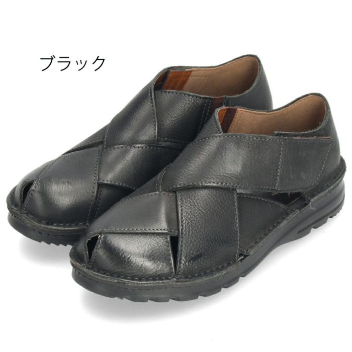 本革 グルカシューズ レディース ブラック ブラウン フォレスト カジュアル 靴 軽量 幅広 4E 黒 茶色 日本製 7318 Dola&A.S.W