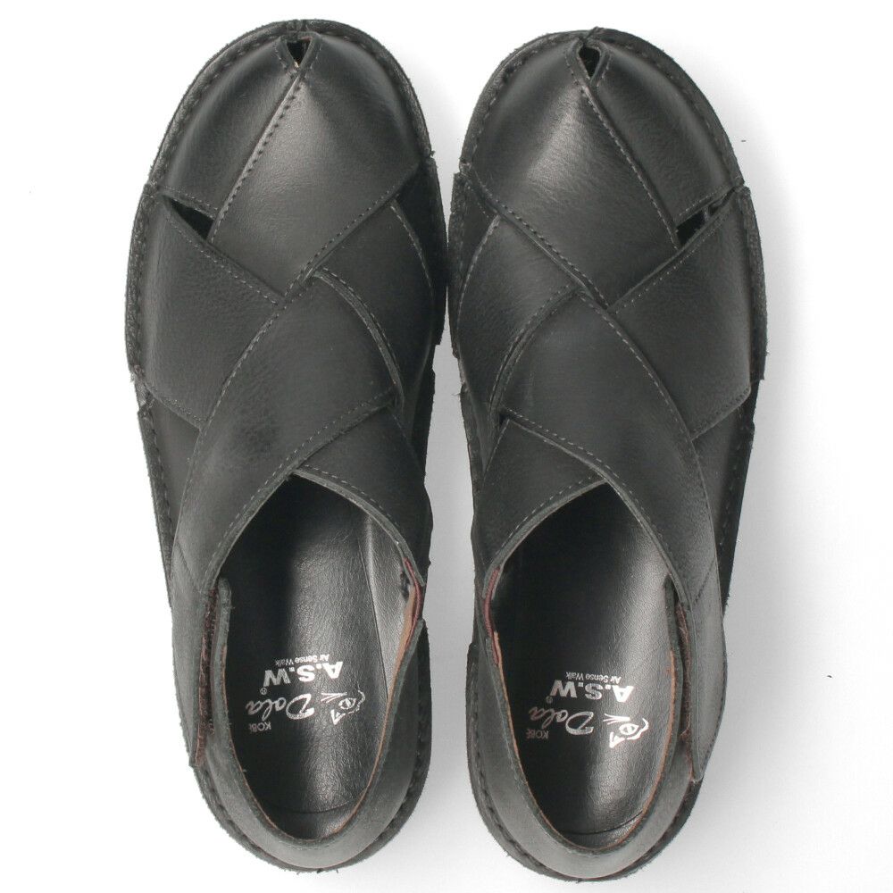 本革 グルカシューズ レディース ブラック ブラウン フォレスト カジュアル 靴 軽量 幅広 4E 黒 茶色 日本製 7318 Dola&A.S.W