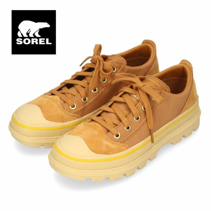 ソレル スニーカー レディース N5244 スカウトアンドアバウト ロウスニーカー SOREL 靴 アウトドア 防水 ピンク ベージュ キャメル