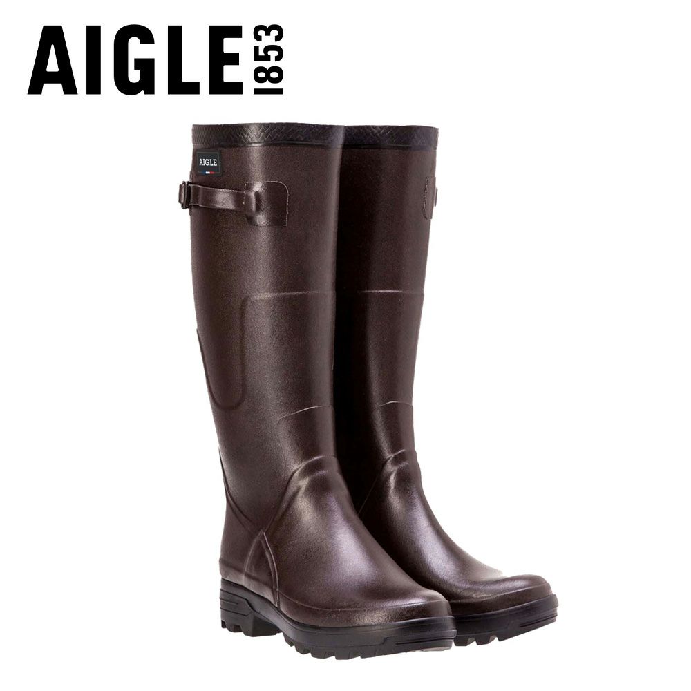 エーグル ベニル レインブーツ 長靴 ロング AIGLE  ZZH8578 BENYL ブラウン カーキ ラバーブーツ メンズ レディース フランス製 防水