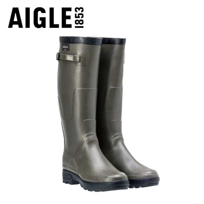 エーグル ベニル レインブーツ 長靴 ロング AIGLE  ZZH8578 BENYL ブラウン カーキ ラバーブーツ メンズ レディース フランス製 防水
