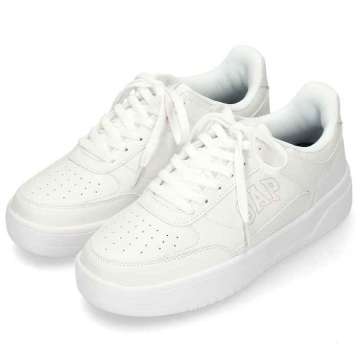 ギャップ スニーカー レディース メンズ 厚底 軽量 ホワイト 通勤 通学 靴 白 歩きやすい カジュアル シューズ GPU52504 GAP