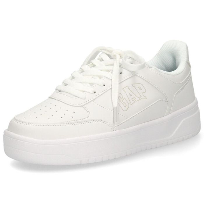 ギャップ スニーカー レディース メンズ 厚底 軽量 ホワイト 通勤 通学 靴 白 歩きやすい カジュアル シューズ GPU52504 GAP