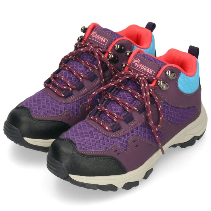 トレッキングシューズ レディース 防水 軽量 おしゃれ かわいい ハイキングシューズ 靴 アウトドア スニーカー 防滑ソール 1104WP OUTDOOR SPORTS