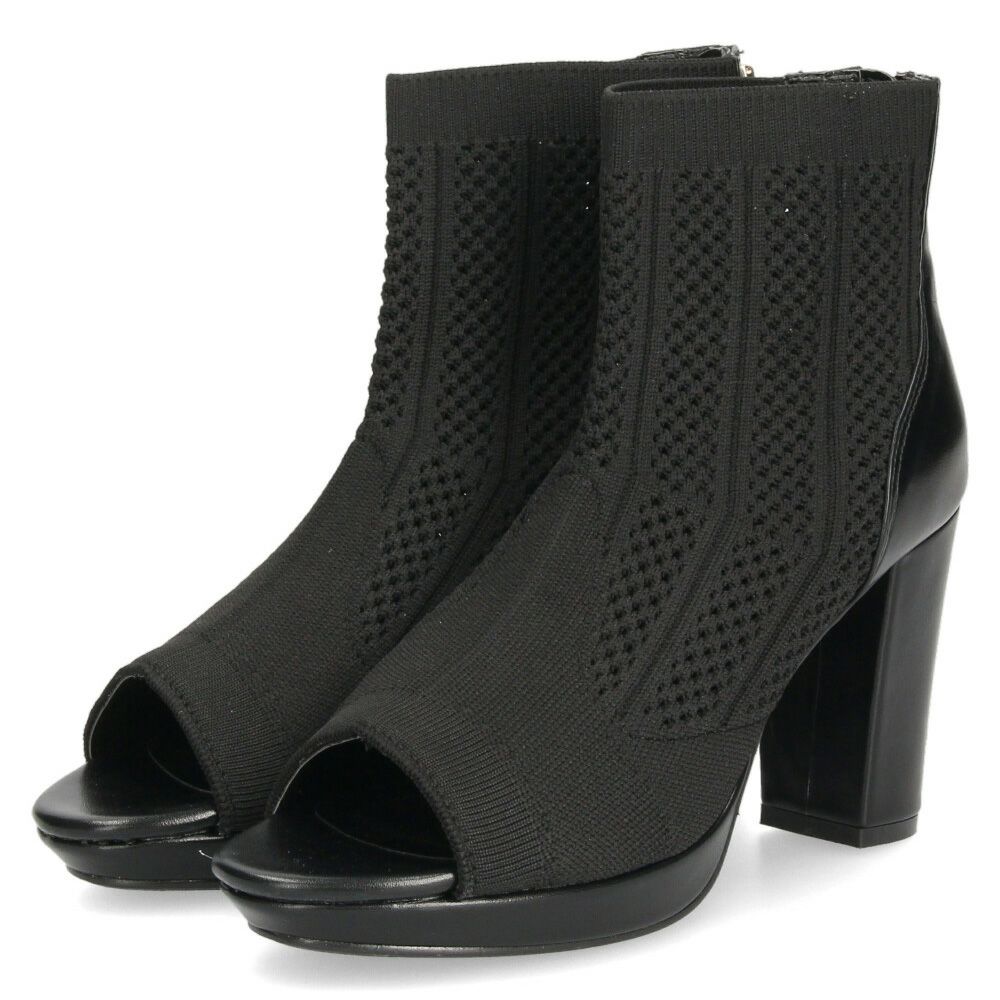 ブーツ サンダル レディース 春夏 厚底 ショート丈 黒 チャンキーヒール メッシュ 890891 ブラック アイボリー ライトグレー ファスナー 靴 byあしながおじさん