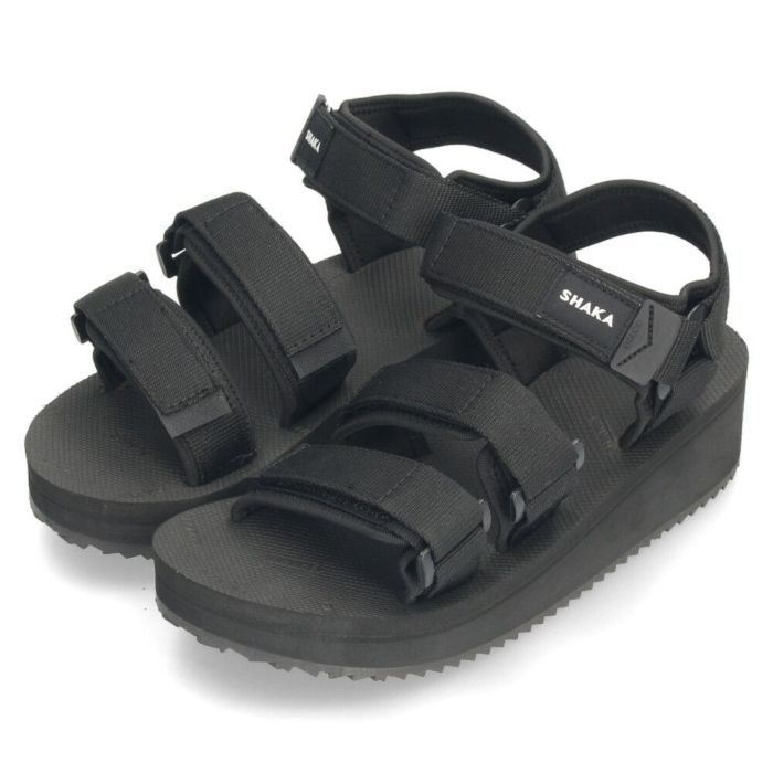 シャカ サンダル レディース ネオバンジー プラットフォーム GE スポーツサンダル 厚底 NEO BUNGY PLATFORM GE SK-286 ブラック トープ 黒 スポサン 靴 SHAKA