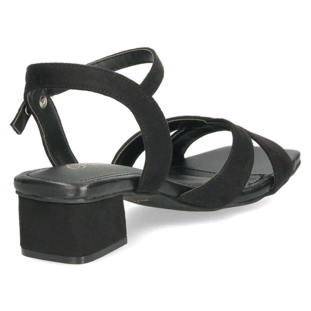 サンダル レディース ヒール 3.5cm アンクルストラップ ブラック 黒 ベージュ ブルー クロス ストラップ ローヒール シンプル 靴 おしゃれ Parade 2002WK