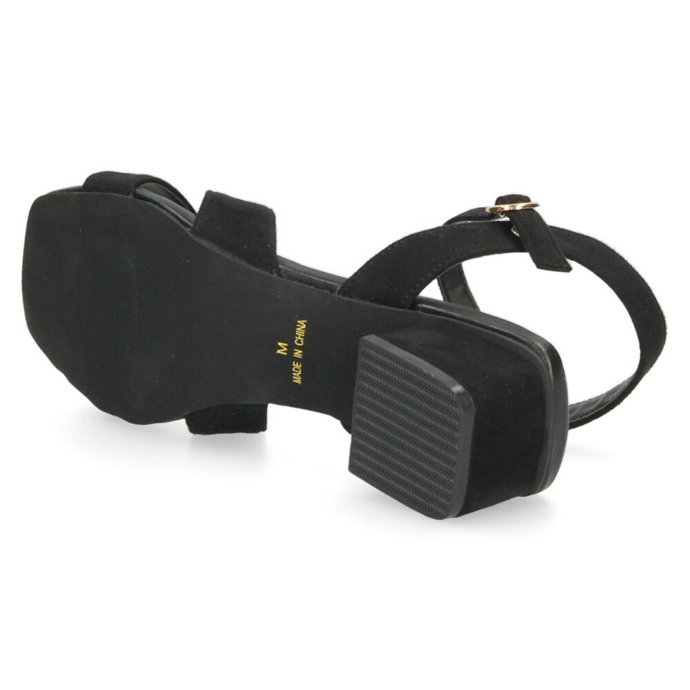 サンダル レディース ヒール 3.5cm アンクルストラップ ブラック 黒 ベージュ ブルー クロス ストラップ ローヒール シンプル 靴 おしゃれ Parade 2002WK