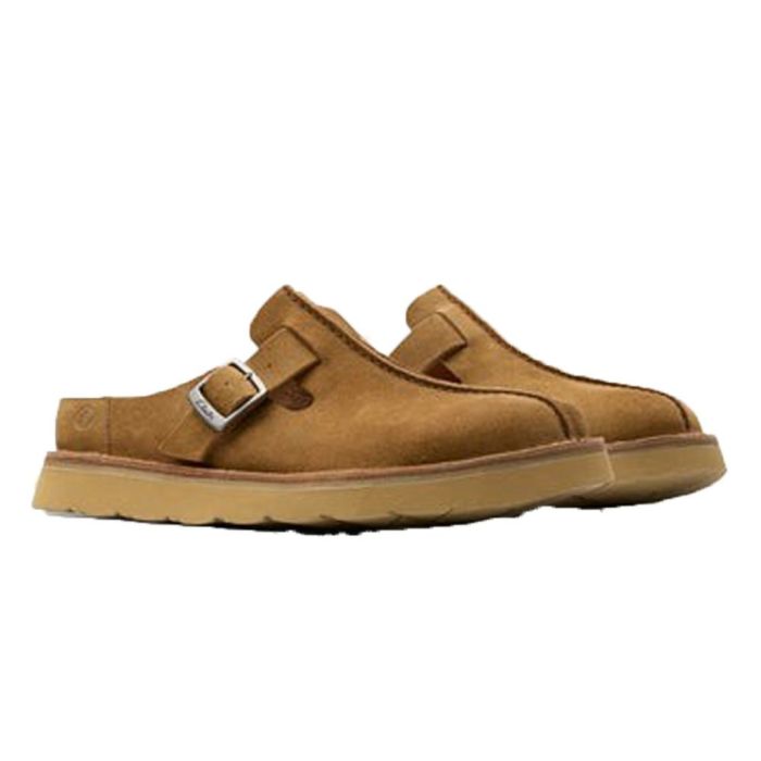 クラークス レザーサンダル メンズ 26180879 26180881 ソルスブリーミュール シューズ CLARKS スエード 黒 ブラック ブラウン 普段履き