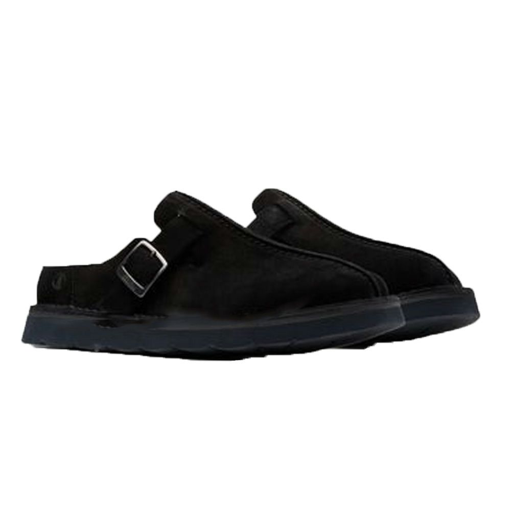 クラークス レザーサンダル メンズ 26180879 26180881 ソルスブリーミュール シューズ CLARKS スエード 黒 ブラック ブラウン 普段履き