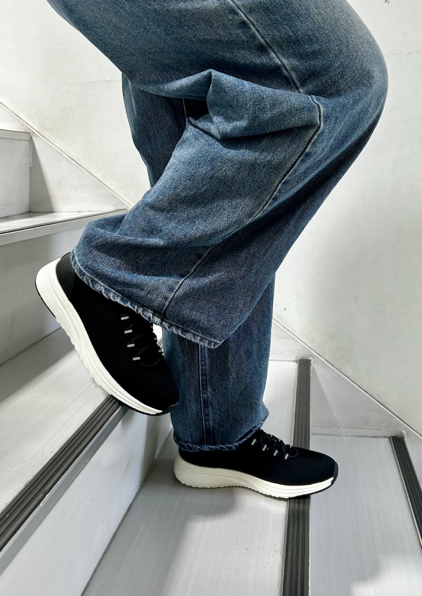 スニーカー レディース スリッポン 軽量 歩きやすい 疲れない 厚底 おしゃれ 靴 楽すぽっ ブラック ピンクベージュ 黒 パレード Parade 91301