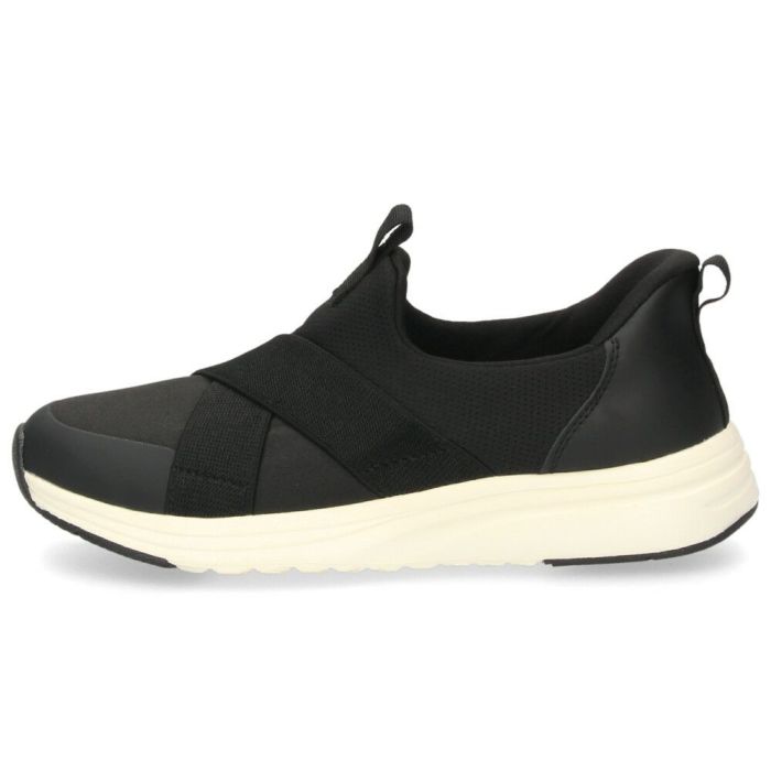 スリッポン レディース 手を使わず履ける クロスベルト スニーカー 黒 ブラック 軽い ハンズフリー パレード Parade 楽すぽっ 91302