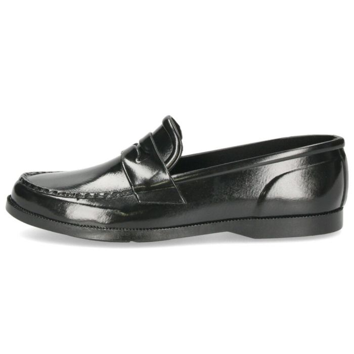 ハルタ ローファー レディース レインシューズ 雨の日 靴 おしゃれ 通勤 通学 学生 コインローファー 防水 ラバー ブラック ホワイト CK100 HARUTA　