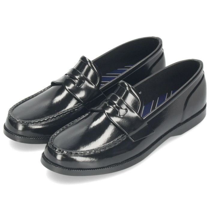 ハルタ ローファー レディース レインシューズ 雨の日 靴 おしゃれ 通勤 通学 学生 コインローファー 防水 ラバー ブラック ホワイト CK100 HARUTA　