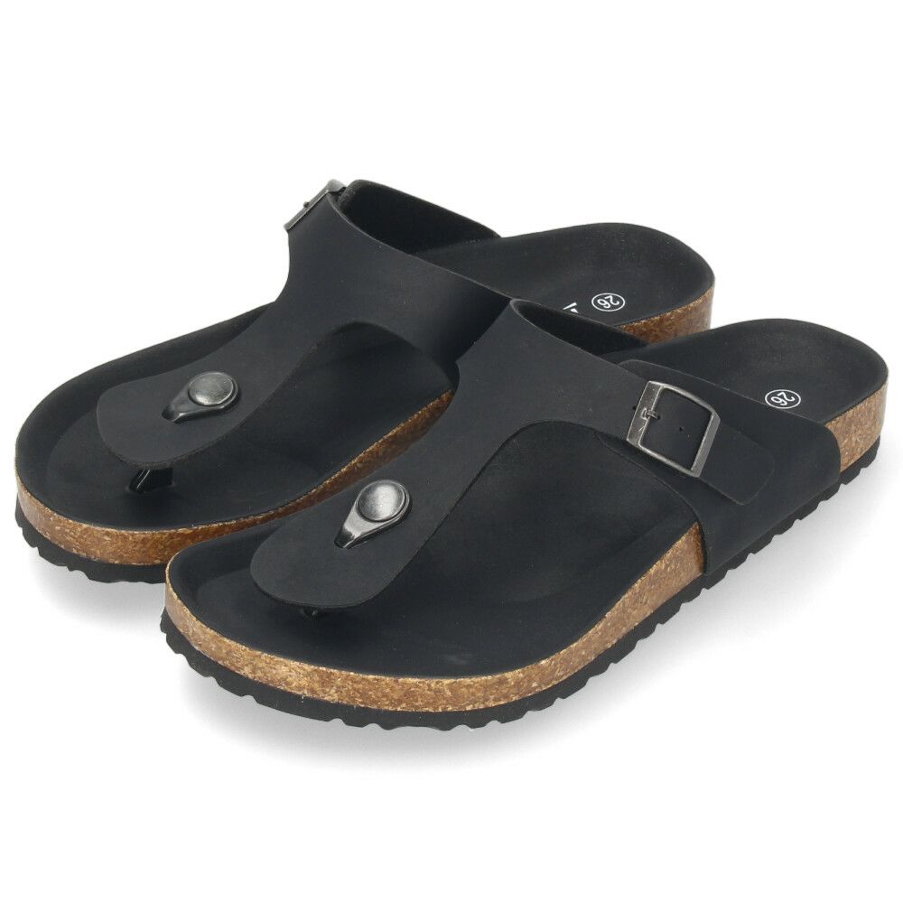 メンズ サンダル カジュアル トングサンダル おしゃれ シンプル 定番 フットベッド コンフォート ブラック ブラウン 黒 茶色 2215 パレード Parade