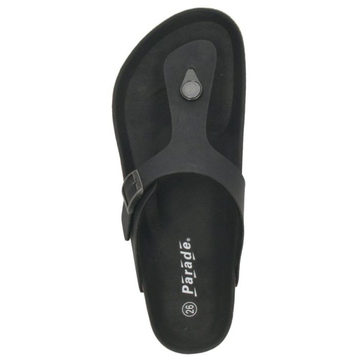 メンズ サンダル カジュアル トングサンダル おしゃれ シンプル 定番 フットベッド コンフォート ブラック ブラウン 黒 茶色 2215 パレード Parade