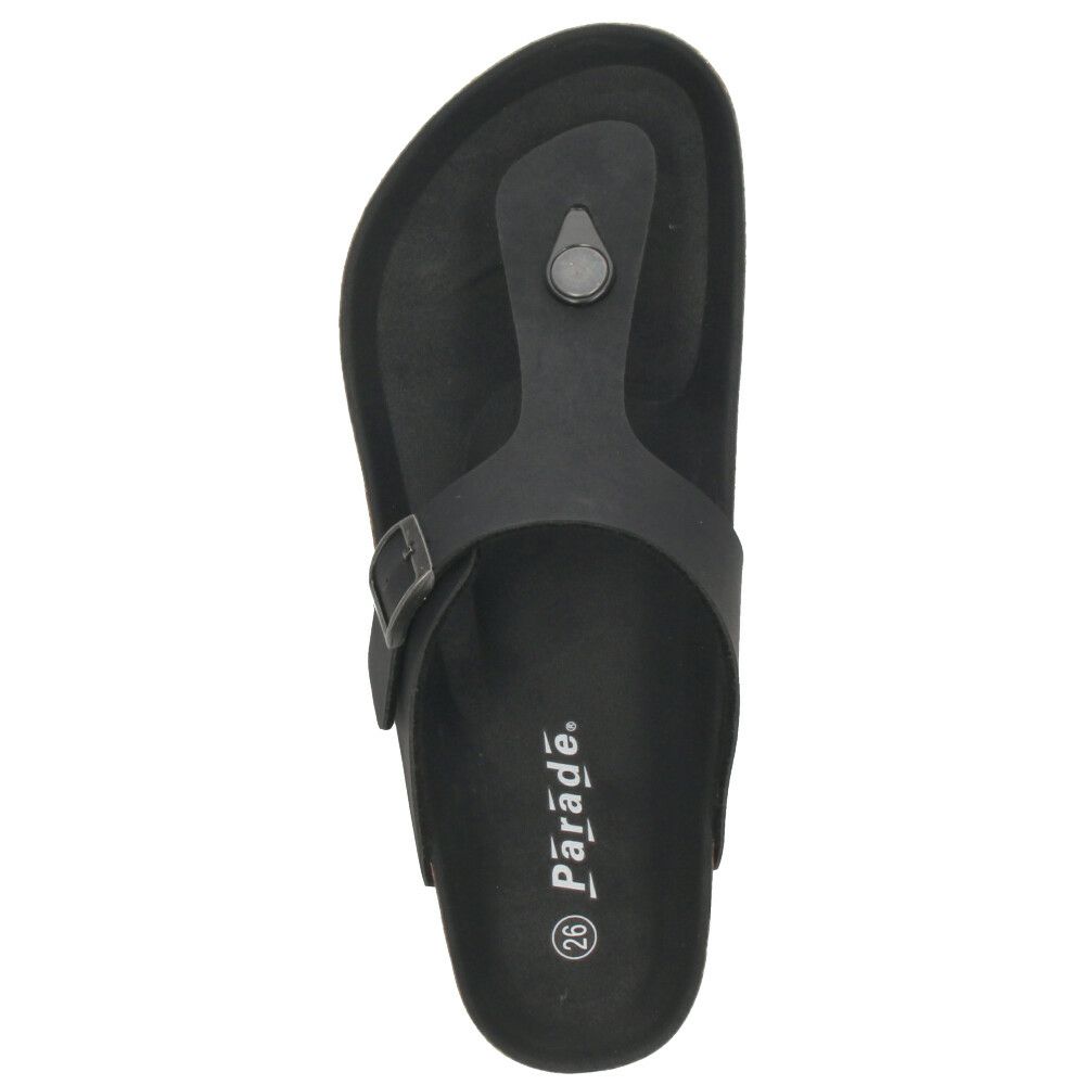 メンズ サンダル カジュアル トングサンダル おしゃれ シンプル 定番 フットベッド コンフォート ブラック ブラウン 黒 茶色 2215 パレード Parade