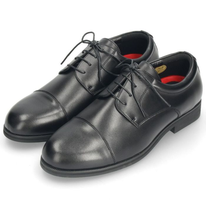 ビジネスシューズ 幅広 6E ウォーカブル メンズ 革靴 紳士靴 WALKABLE 2091 2092 2093 大きいサイズ 通勤 リクルート プレーントゥ ラウンドトゥ ストレートチップ ローファー ブラック 外羽根