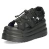 ヨースケ 厚底サンダル レディース ブラック 黒 スポーツサンダル ベルクロ スポサン YOSUKE 2710021