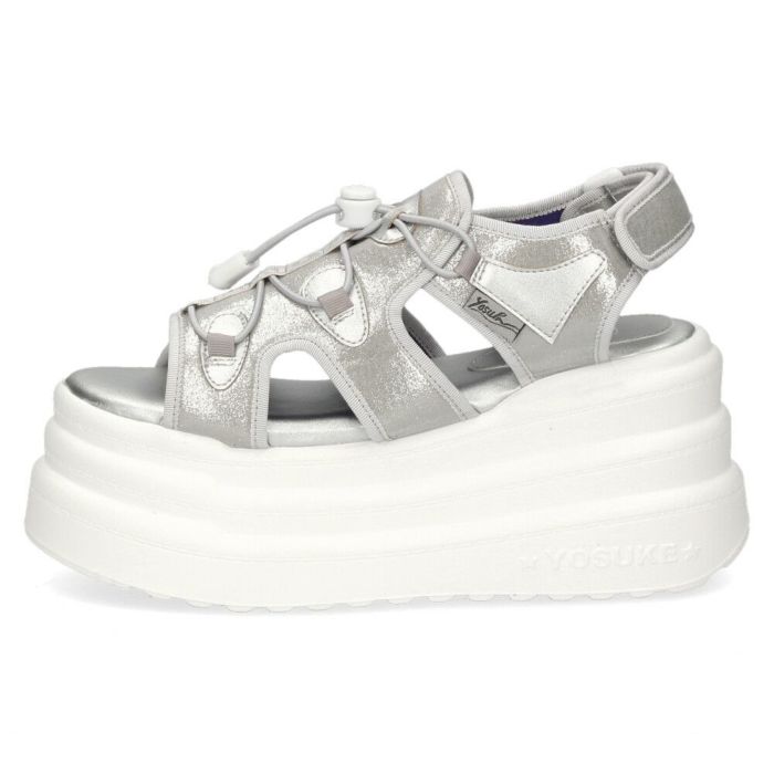 ヨースケ 厚底サンダル レディース ブラック 黒 スポーツサンダル ベルクロ スポサン YOSUKE 2710021