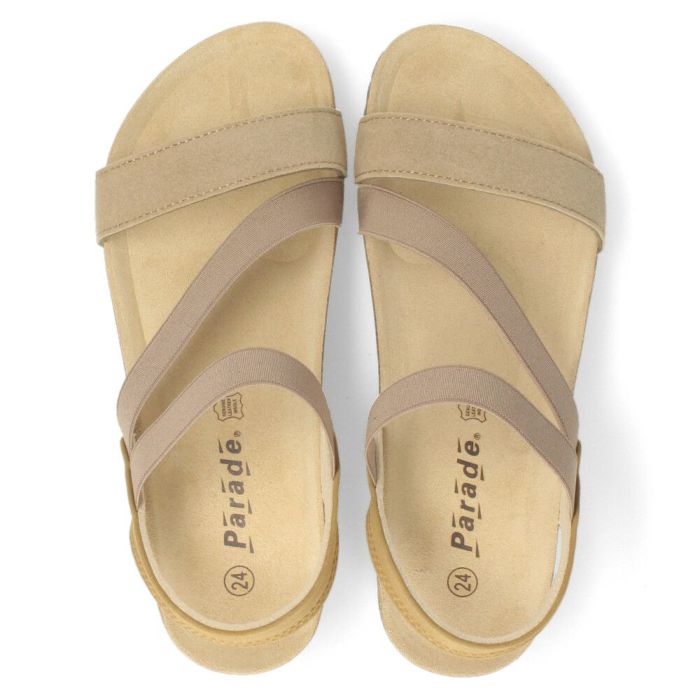 サンダル レディース おしゃれ ウェッジソール ヒール 5cm 疲れない 歩きやすい カジュアル ストラップサンダル ベージュ ネイビー 1476 パレード Parade