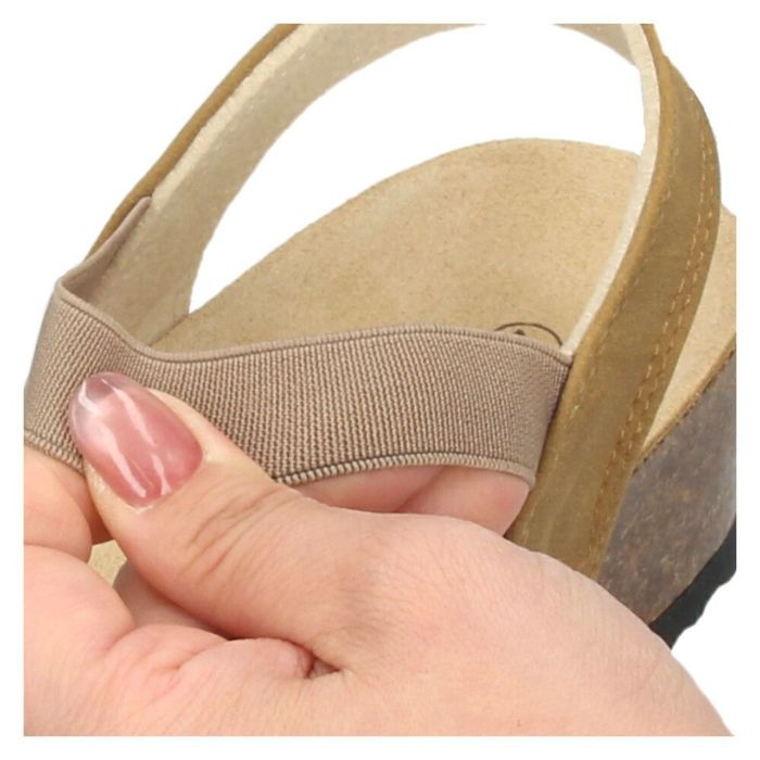 サンダル レディース おしゃれ ウェッジソール ヒール 5cm 疲れない 歩きやすい カジュアル ストラップサンダル ベージュ ネイビー 1476 パレード Parade