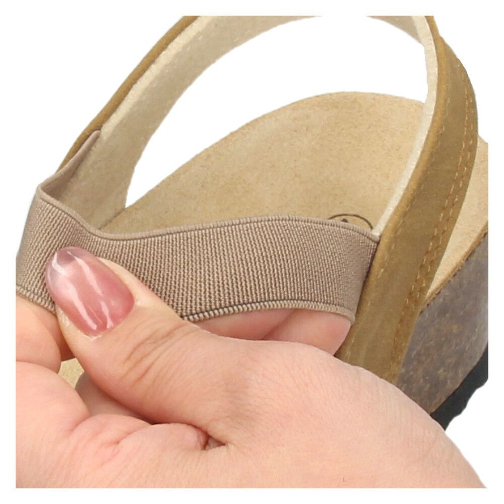 サンダル レディース おしゃれ ウェッジソール ヒール 5cm 疲れない 歩きやすい カジュアル ストラップサンダル ベージュ ネイビー 1476 パレード Parade